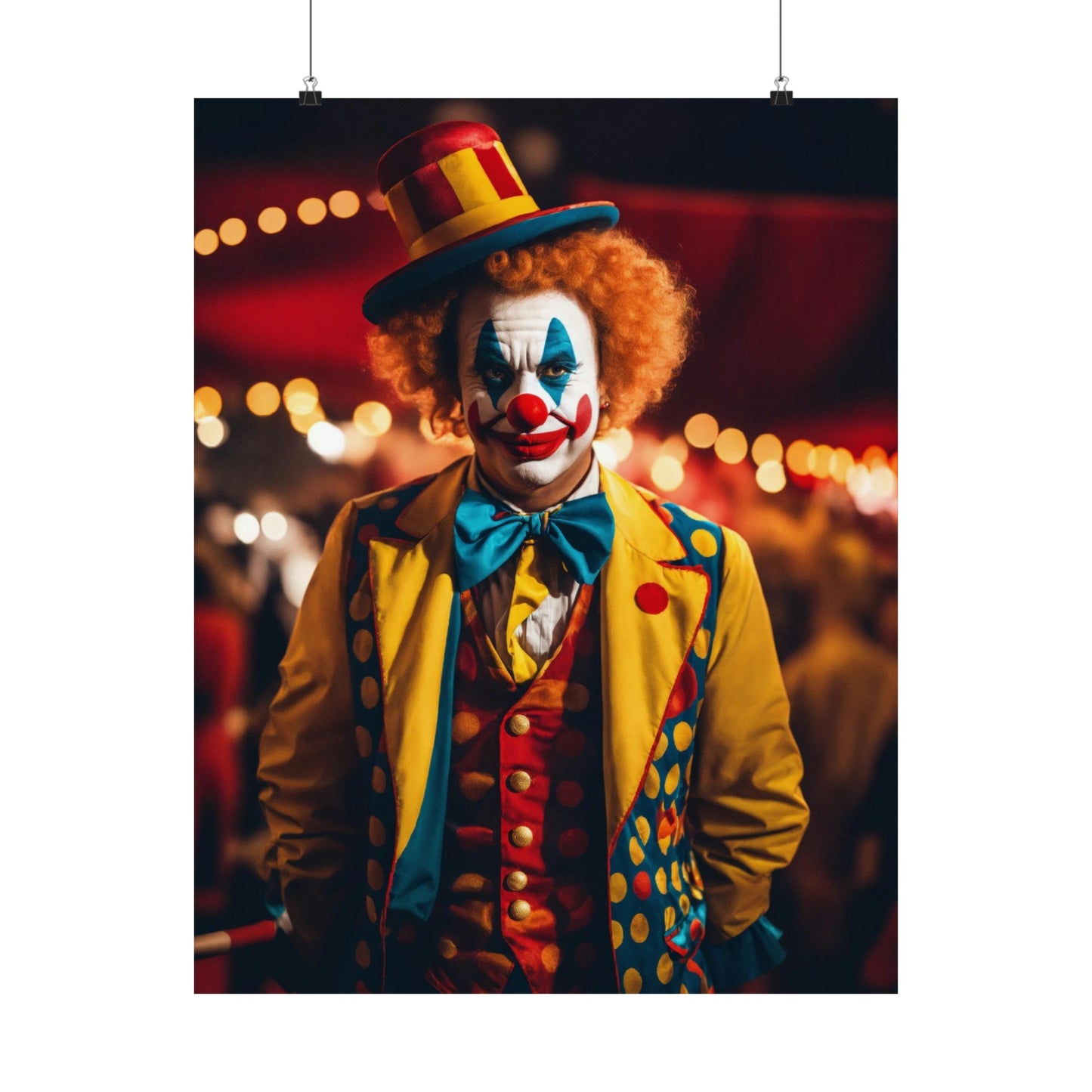 Mesmerizing Monochrome Circus Life: Premium Matte Vertical Poster - Museum Grade - Recyclable & FSC-certified